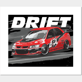 tokyo drift evo 8 Posters and Art